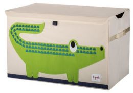 3 Sprouts Uzavíratelný box - bedna na hračky Krokodýl