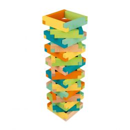 Drevené kreatívne kocky s predlohami 60 kusov