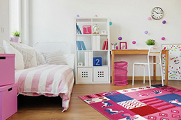 Detský koberec Hands and Feet ružový 3 WH-0761-03