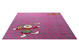 Detský koberec Rainbow Rabbit 5 SK-0523-03 fialový