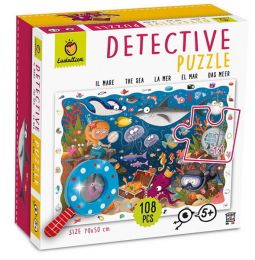 Ludattica Detektivní puzzle s lupou Moře