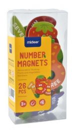 MiDeer Magnetická čísla ovoce a zelenina