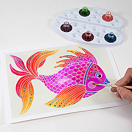 Akvarelové maľovanie - Ryby