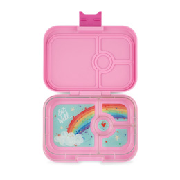 Yumbox Krabička na svačinu - svačinový box Panino - Power Pink Rainbow