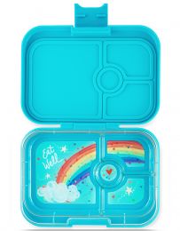 Yumbox Krabička na svačinu - svačinový box Panino - Eighties Aqua Rainbow