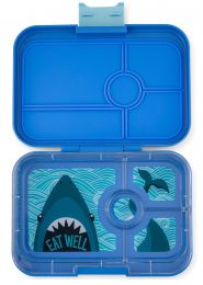 Yumbox Krabička na svačinu - svačinový box XL Tapas 4 - True Blue Shark
