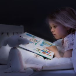 Detská čítacie lampička a nočné svetlo ovečka FIN - šedá