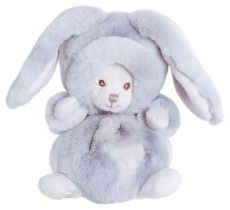 Plyšový medvedík Ziggy Winter Rabbit - sivý zajac - 0 ks