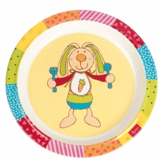 Melamínový protišmykový tanierik pre deti zajačik Rainbow Rabbit - 0 ks