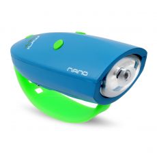 Zábavná húkačka - klaksón a svetlo na bicykel NANO - modrá - 1 0