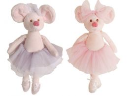 Myška Antonia balerina, ružová sukne - stredná - 0 ks