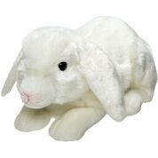 Plyšový králik biely, ležiace - 0 ks