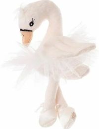 Plyšová labuť balerína Little Odette s ružovou sukňou