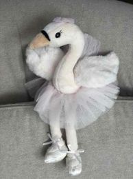 Plyšová labuť balerína White Odette s ružovou sukňou - 0 ks