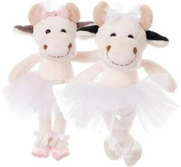 Plyšová kravička balerína Baby Majros - baletka s bielou sukňou - 0 ks Plyšová kravička balerína Baby Majros - baletka s bielou sukňou - 0 ks