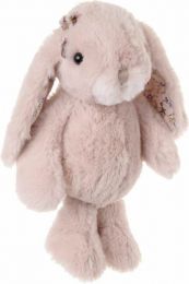 Plyšový zajac Pretty - svetlo hnedý s kvietkami v ušiach - 0 ks