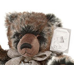 Plyšový medveď William s certifikátom - SILVER BEARS