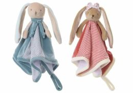 Muchláčik maznáčik Baby Bunny Rug - červený zajačik