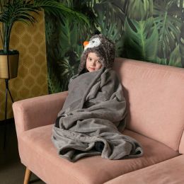Hrejivá deka s kapucňou - Tučniak