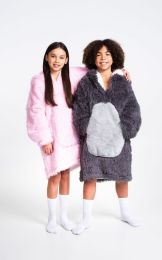 Hrejivá televízna mikinová deka s kapucňou pre deti 7-12 rokov - Leňochod