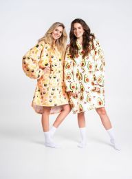 Hrejivá televízna mikinová deka s kapucňou pre teenagerov a dospelých - Sushi