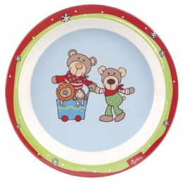 Melamínový protišmykový tanierik pre deti Wild and Berry bears - 0 ks