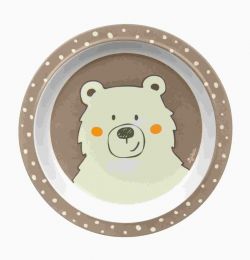 Melamínový protišmykový tanierik pre deti medvedík Honi Boni Bear - 0 ks