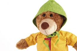 Medveď Učílek - gombíková bábika - 5 ks oblečenie