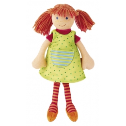 Látková bábika Sigi Dolly s hrdzavými vláskami - 0 ks