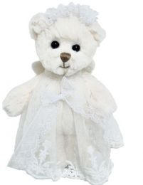 Plyšový medveď anjel Sweet Hailey Angel, biela stuha - malý - 0 ks