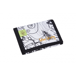 Peňaženka 4teens Wallet Doodle White/ Black - 0 ks