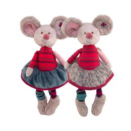 Myška Crazy Mouse v kvetované sukni - 0 ks
