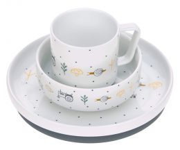 Lässig Porcelánový jídelní set pro děti Garden Explorer boys