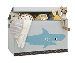 Uzatvárateľný box - debna na hračky Shark ocean