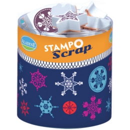 Pečiatky StampoScrap - Snehové vločky - 1 0
