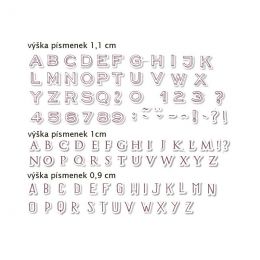 Pečiatky StampoCreative Tri abecedy