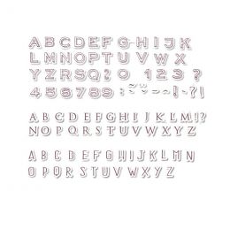 Pečiatky StampoCreative Tri abecedy