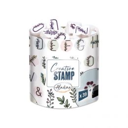 Pečiatky Creative Stamps - kvetinová abeceda a venčeky - 1 0