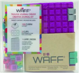 Kreatívne denník WAFF A7 - glitter fuchsia - 0 ks