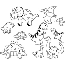 Pečiatky StampoMinos Dinosaury