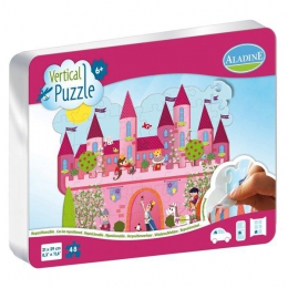 Vertikálne okenné puzzle Zámok - 1 0