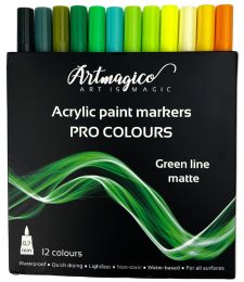 Akrylové fixy PRE LINE Green - 0 ks