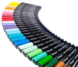 Akrylové fixy UNI BASIC s jemným hrotom - 30 farieb