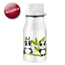 Detská nerezová fľaša na pitie Panda II 0,4l - 0 ks