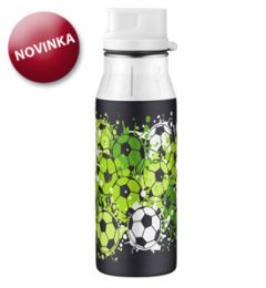 Detská nerezová fľaša na pitie Soccer green II 0,6l - 0 ks