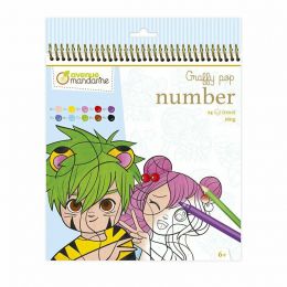 Maľovanie podľa čísel - Manga - 1 ks Maľovanie podľa čísel - Manga - 1 ks