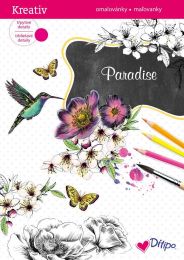 Trblietavé omaľovánky - Paradise - 1 ks