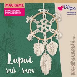 Kreatívna sada Macrame - Lapač snov - 1 ks