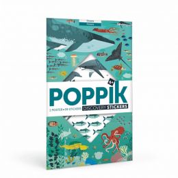 Poppik Naučný samolepkový plakát Oceán