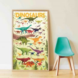 Náučný samolepkový plagát Dinosaury